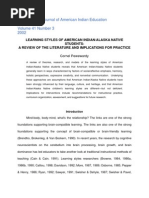 Download Learning Styles of American IndianAlaska Native Students A Review of the Literature and Implications for Practice By Pewewardy by PEAKparent SN97594035 doc pdf