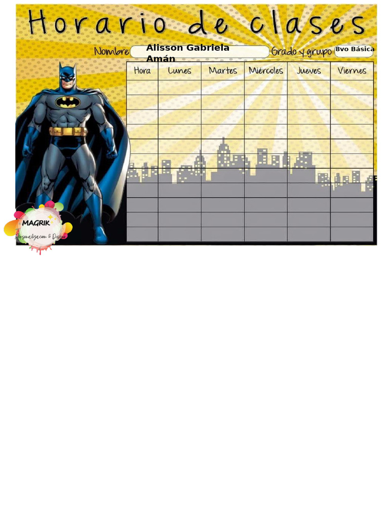 Horario Batman | PDF