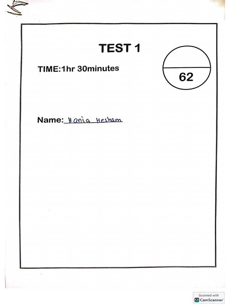 Edited â test 1 | PDF
