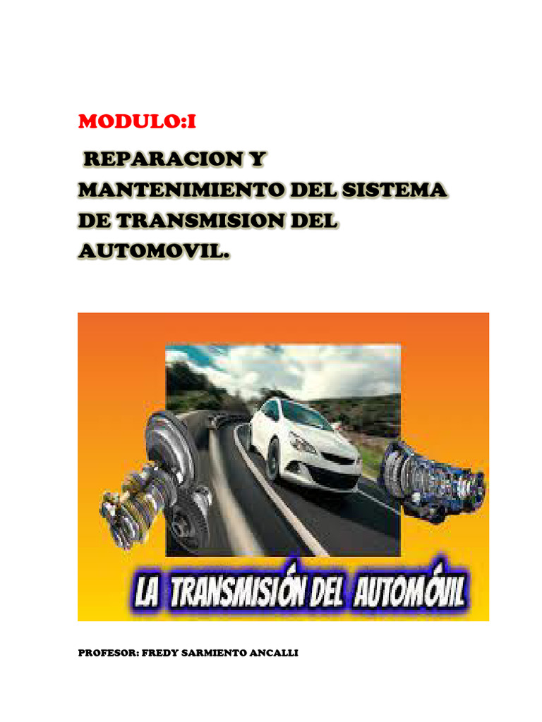 Manual Del Sistema de Transmision | PDF | Embrague | Eje