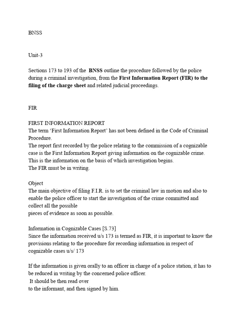 Understanding FIR and Police Investigation Process | PDF | Arrest | Bail