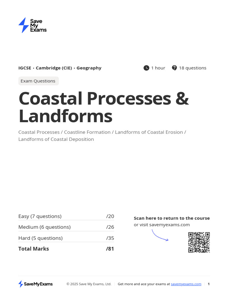 Coastal Processes and Landforms HsGKZrxqJPnwGPKV | PDF | Coast | Beach