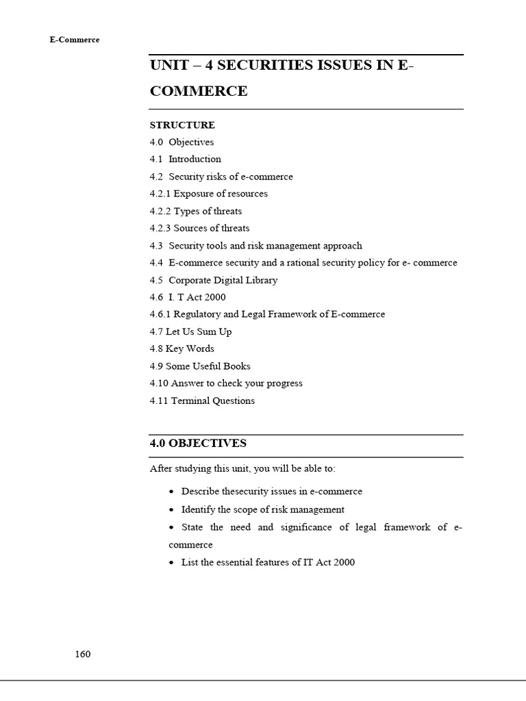 SECURITIES ISSUES IN E-COMMERCE in india | PDF | Security | Computer ...