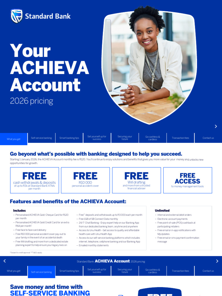 ACHIEVA Bundled Brochure 2026 | PDF | Credit Card | Banks