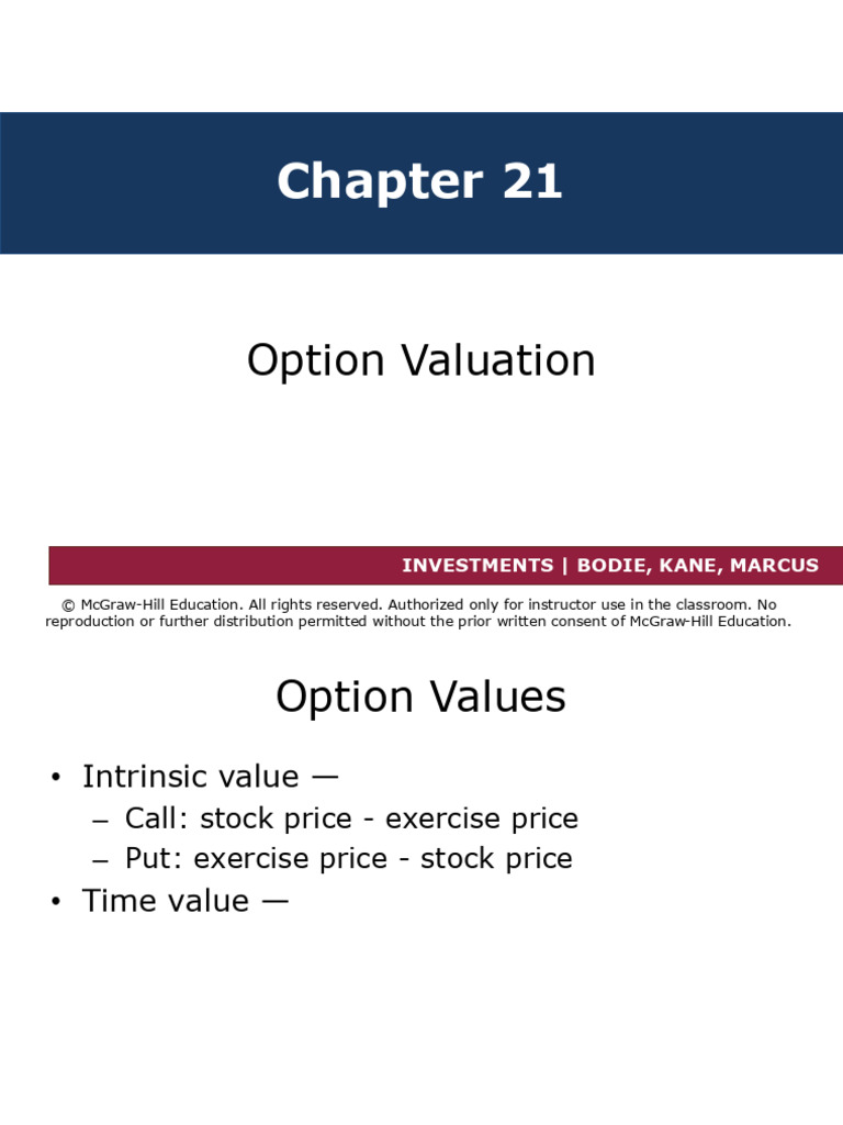 Option Valuation Techniques Explained | PDF | Option (Finance) | Investing