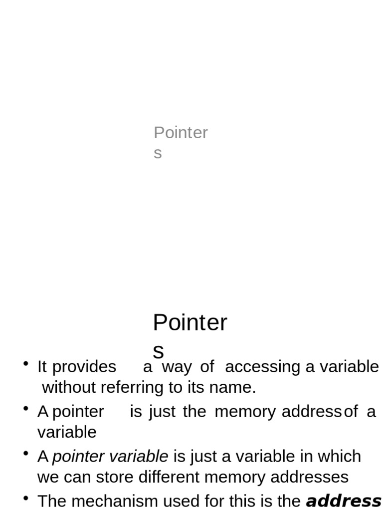 Understanding Pointers in C++ | PDF | Pointer (Computer Programming ...