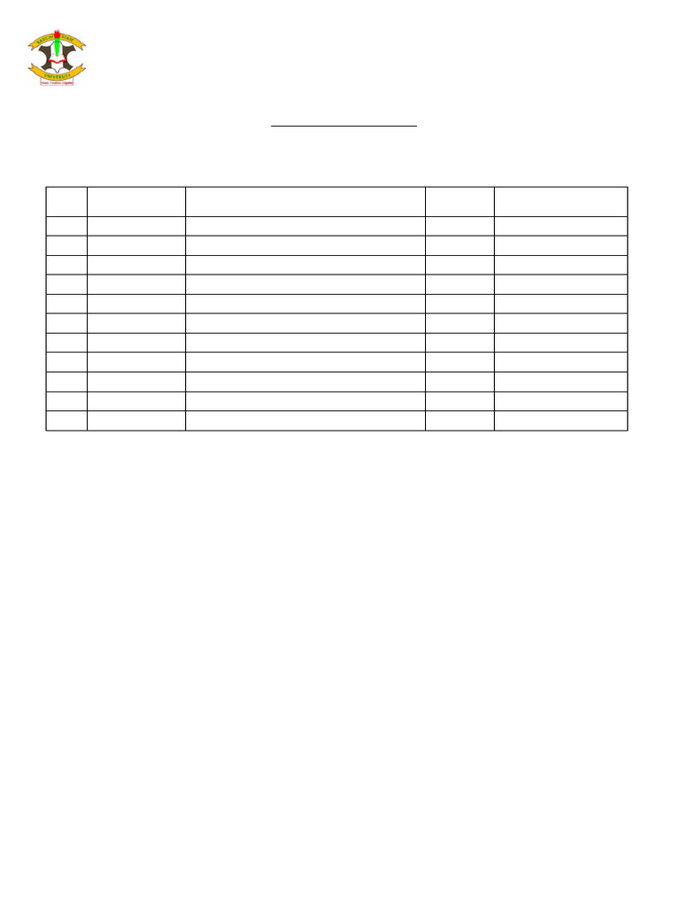 100 Level Registration Form - Science Lab Tech | PDF | Science