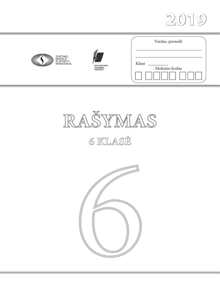 8081 Rasymas NMPP2019 6kl | PDF