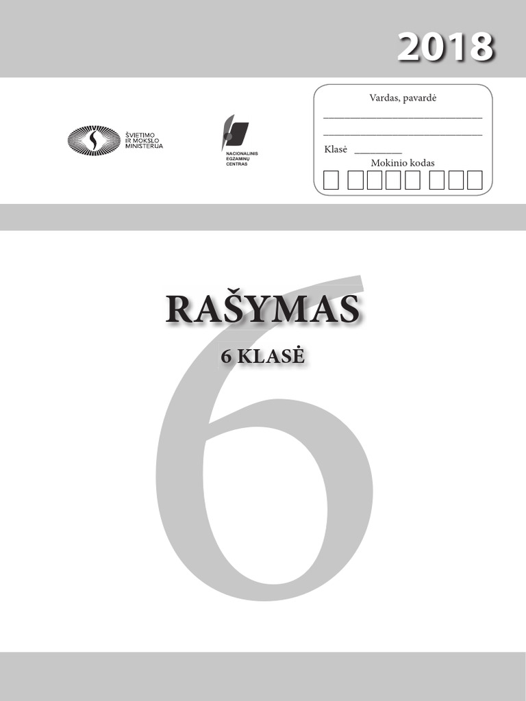 7611 Rasymas ST2018 6kl | PDF