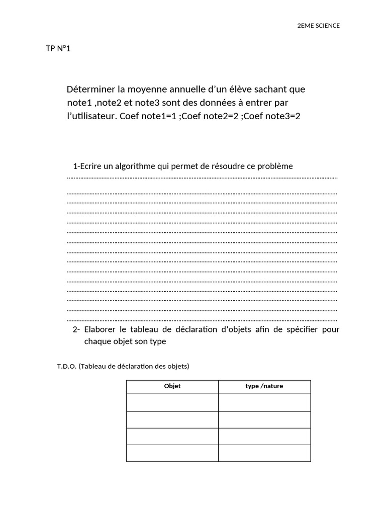 TP N | PDF