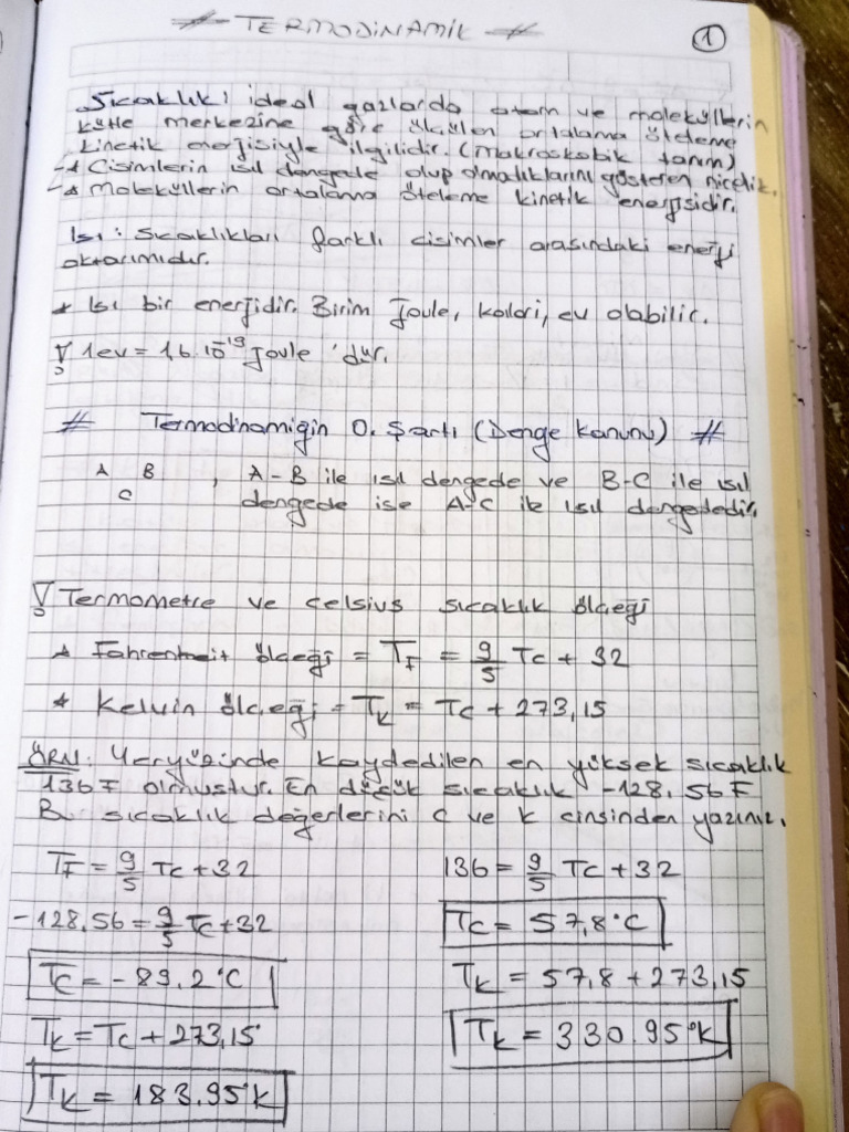 Yeliz sevinç 2024 25 termodinamik vize | PDF