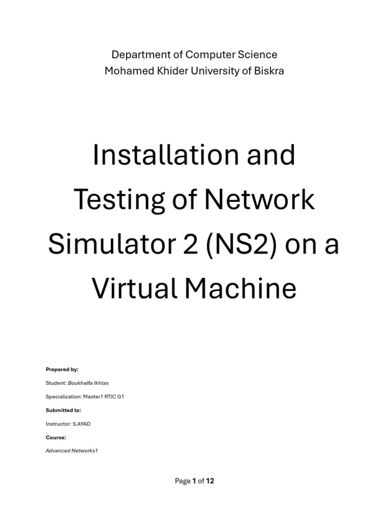 NS2 Installation on VirtualBox Guide | PDF | Software | System Software