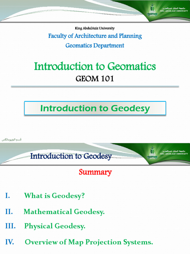 Introduction to Geodesy and Geomatics | PDF | Geodesy | Latitude
