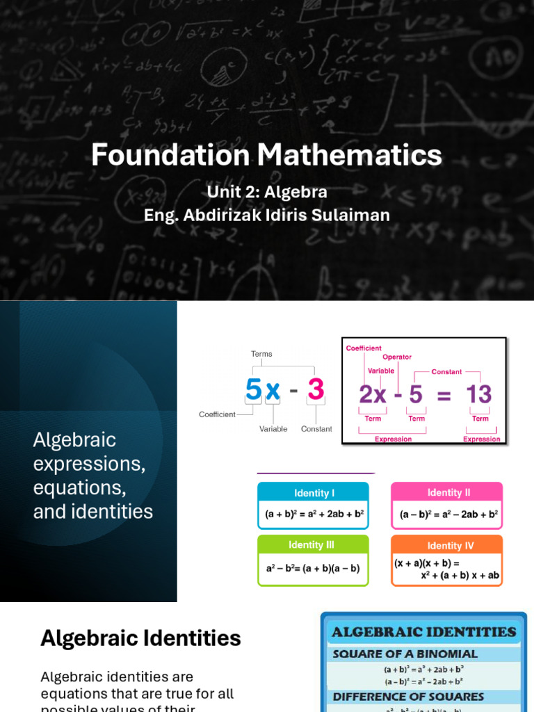 Algebra Basics: Expressions & Equations | PDF | Equations | Algebra
