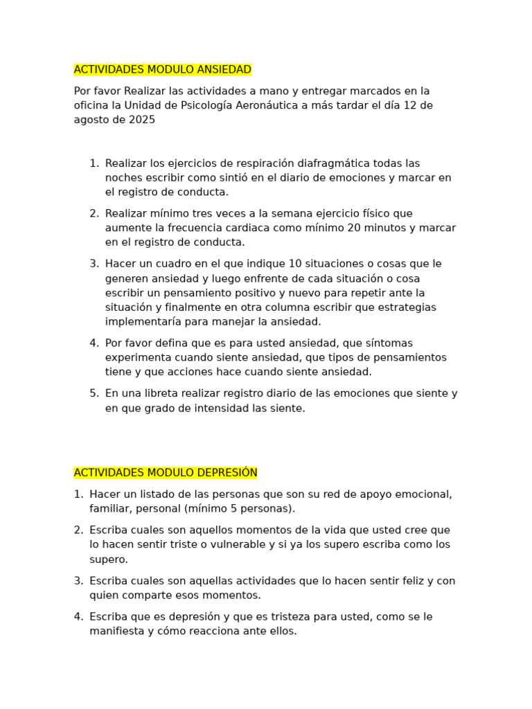 Actividades de Autoconocimiento y Emociones | PDF | Las emociones ...