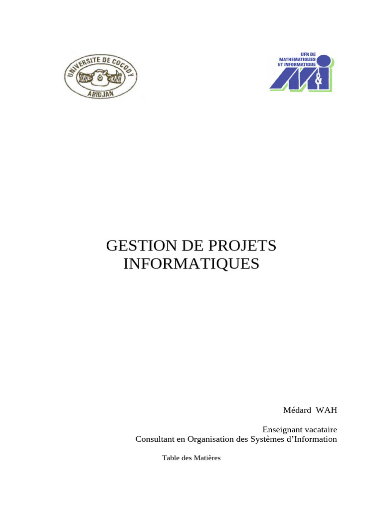 Gestion de Projets Informatiques Efficace | PDF | Gestion de projet ...