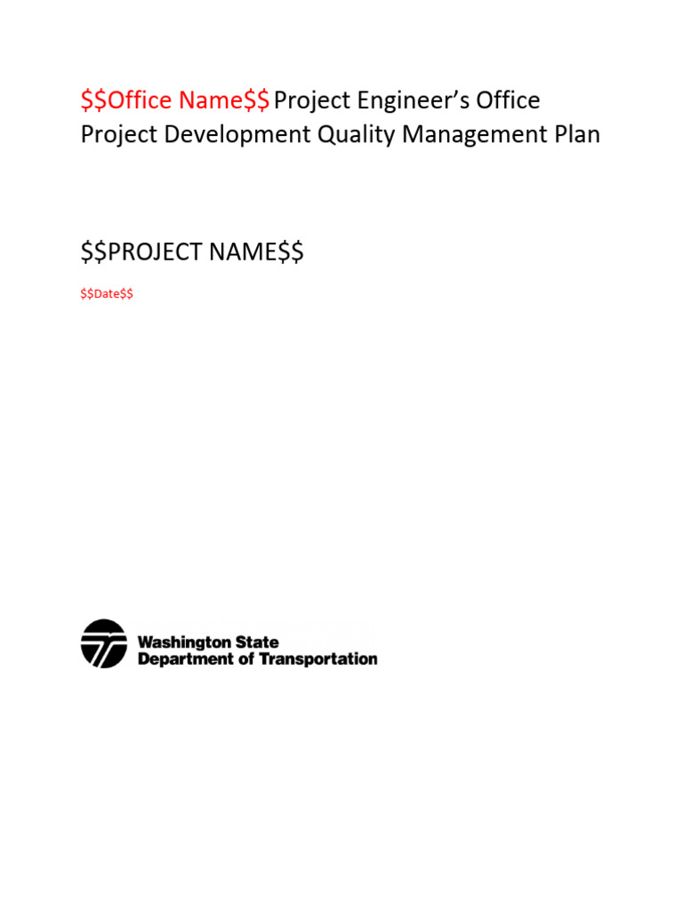 Design Quality Management Plan Guide | PDF | Accuracy And Precision ...