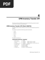OPM Inventory Transfer API