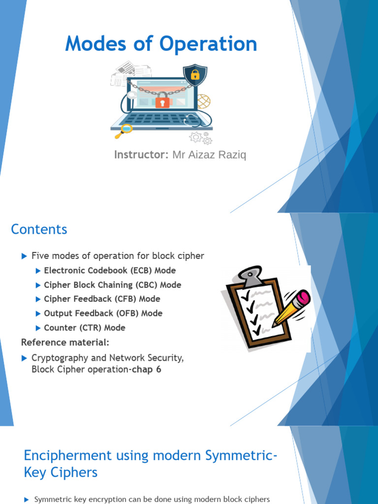 Block Cipher Modes of Operation Explained | PDF | Computer Security ...
