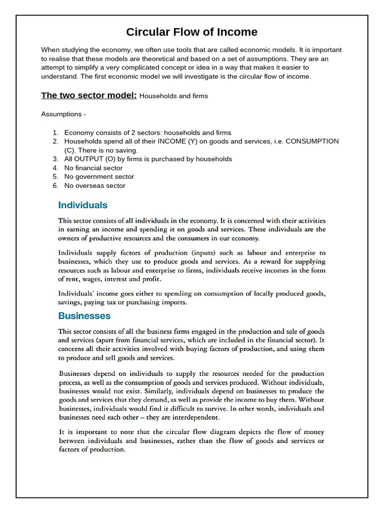 Circular Flow of Income Explained | PDF | Economies | Economics