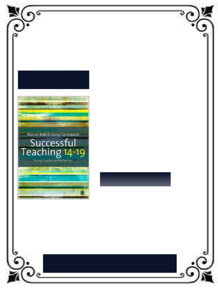 Successful Teaching 14 19 Theory Practice and Reflection First Edition ...