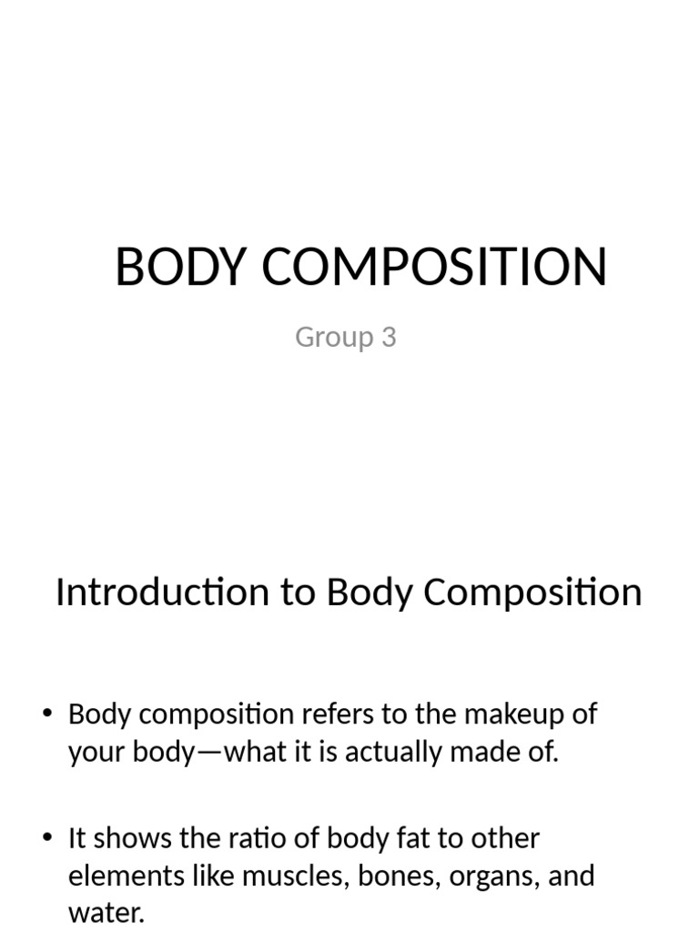 Understanding Body Composition Basics | PDF