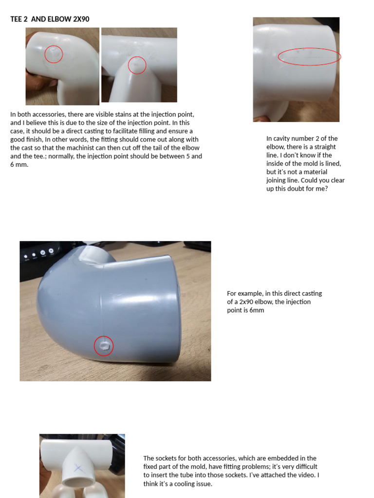 Mold Issues and Fitting Problems in Pipe Accessories | PDF
