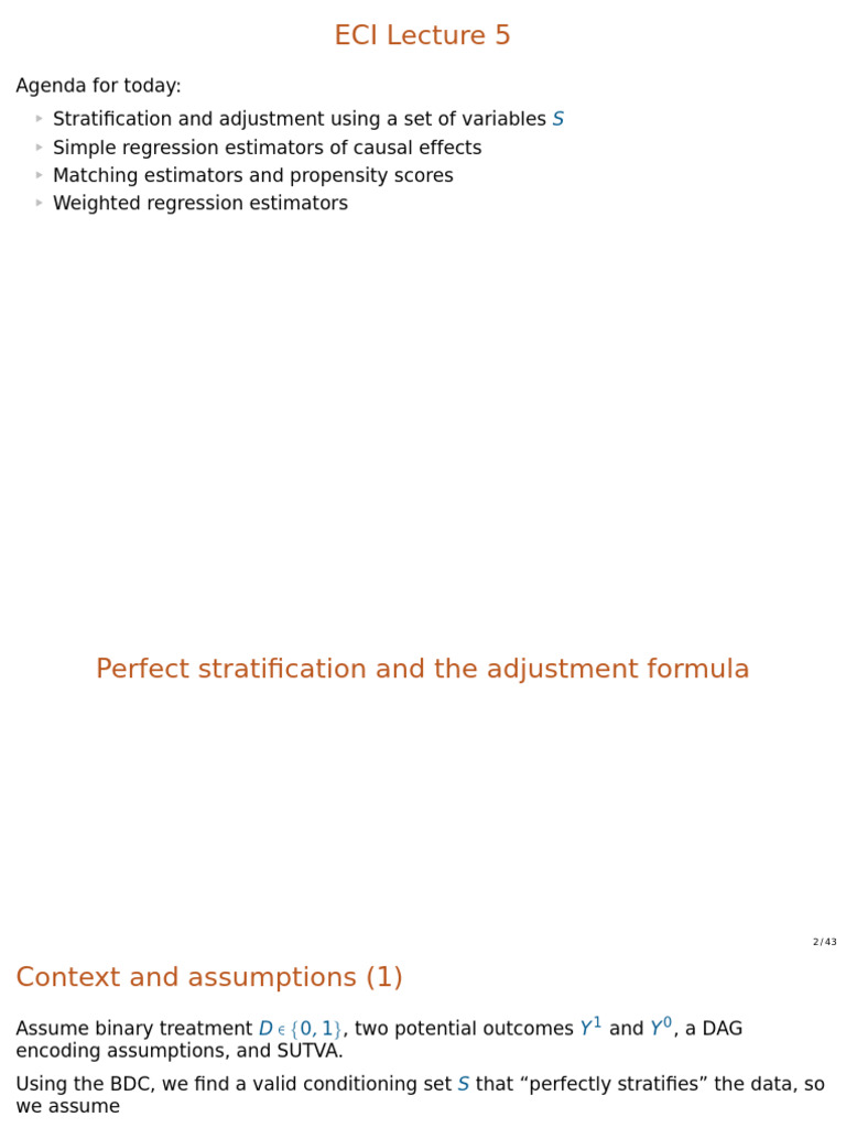 Causal Effect Estimation Techniques | PDF | Regression Analysis ...