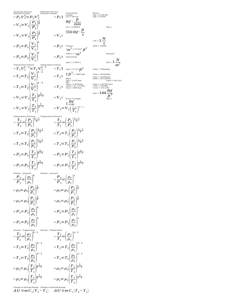 Isentropic Process and Polytropic | PDF | Mechanical Engineering ...