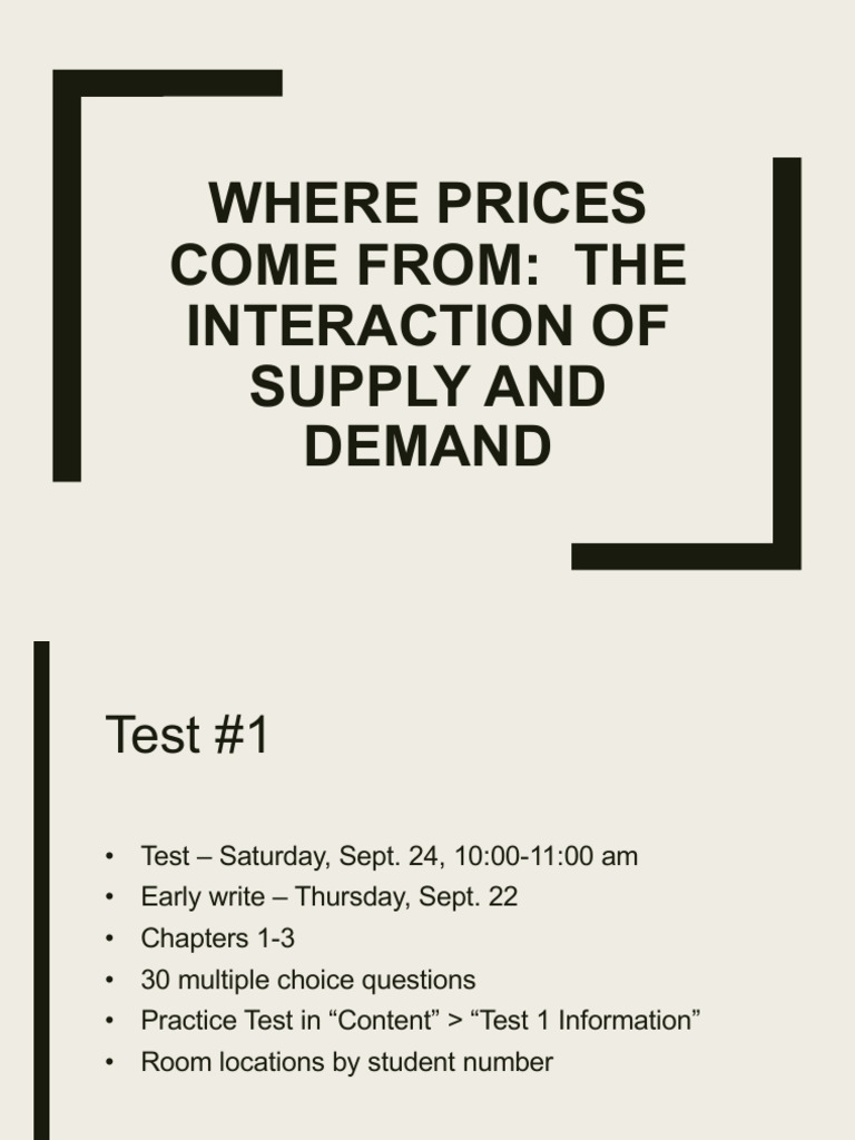 Understanding Supply and Demand Dynamics | PDF