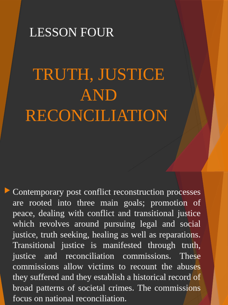 Kenya's Truth Justice Reconciliation Insights | PDF | Transitional ...