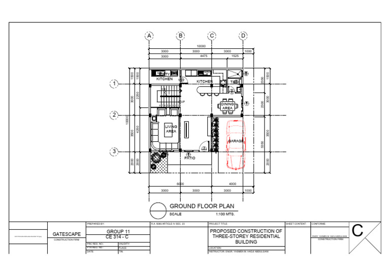 Proposed Three-Storey Residential Plan | PDF