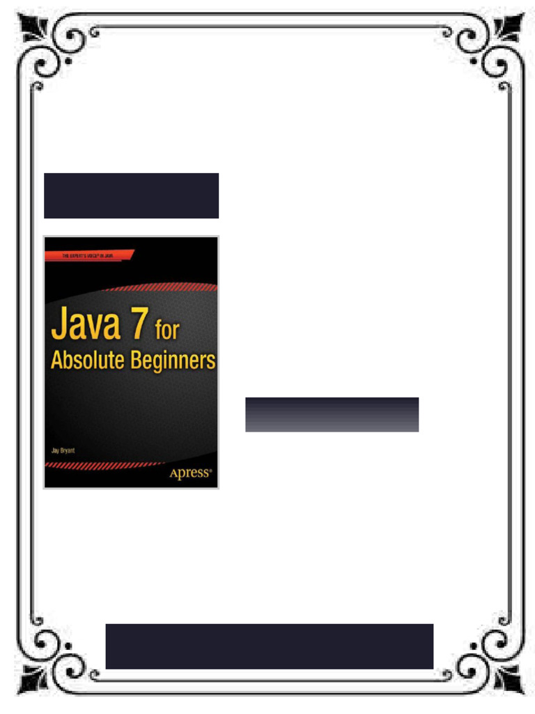 Java 7 for Absolute Beginners 1st Edition Jay Bryant ebook digital ...