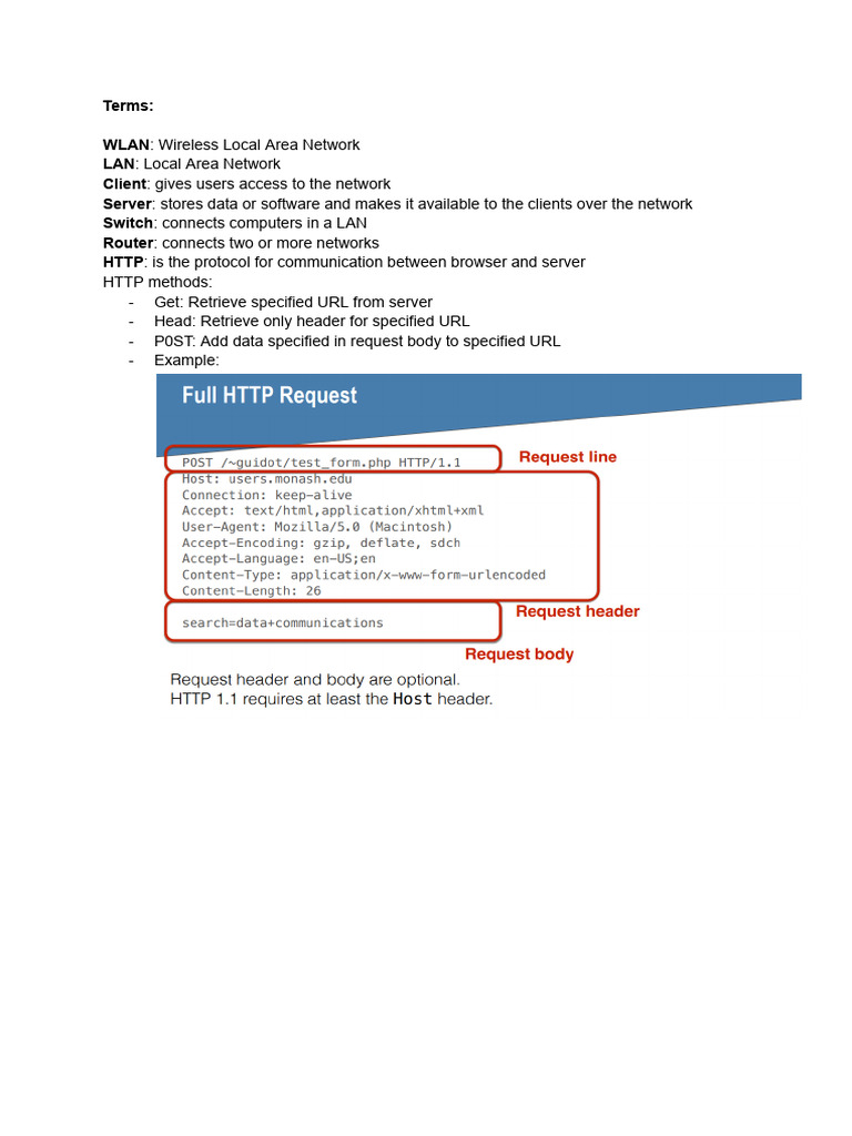 Networking Terms and Protocols Explained | PDF