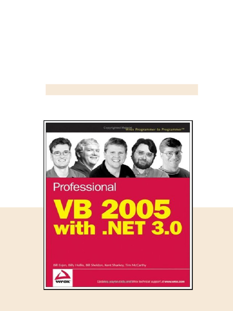 Professional Vb 2005 With Net 30 Bill Evjen Billy Hollis Bill Sheldon ...