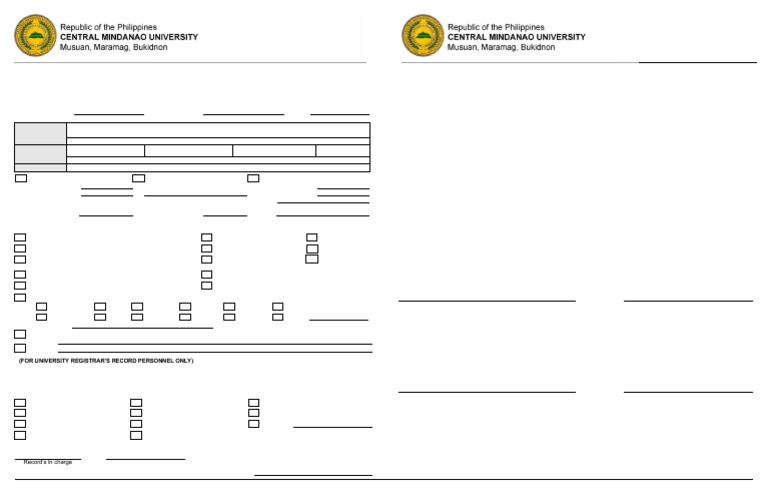 University Registrar Certification Request Form | PDF