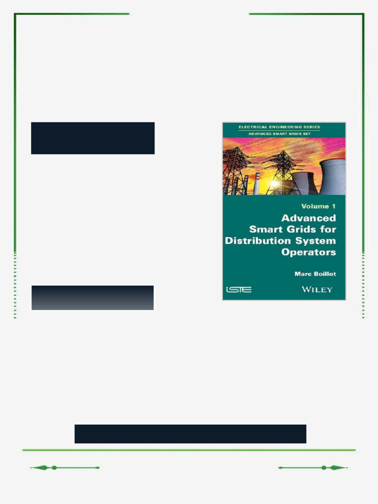Advanced Smartgrids for Distribution System Operators 1st Edition Marc ...