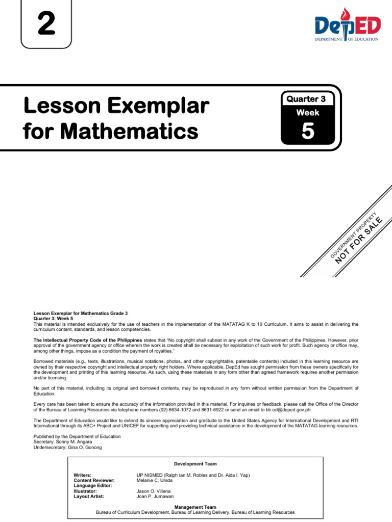 LE Math2 Q3 Week5 v.2 for Sign-Off RTP | PDF | Learning | Copyright