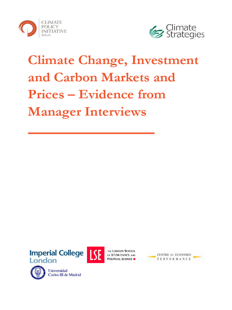 Carbon Pricing Impact on Low-Carbon Investment | PDF | Climate Change ...
