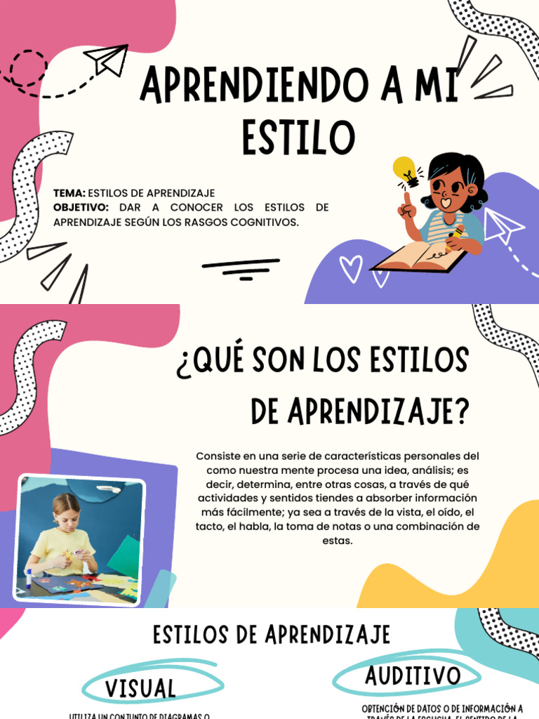 Estilos de Aprendizaje | PDF | Aprendizaje | Psicología cognitiva
