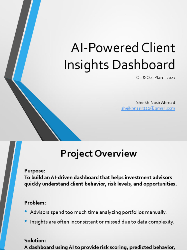 AI Client Insights Dashboard Plan 2027 | PDF | Artificial Intelligence ...