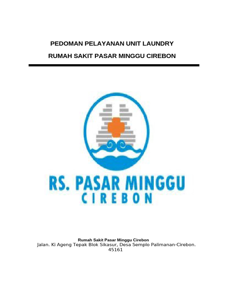 Pedoman Pelayanan Unit Laundry RSPM | PDF