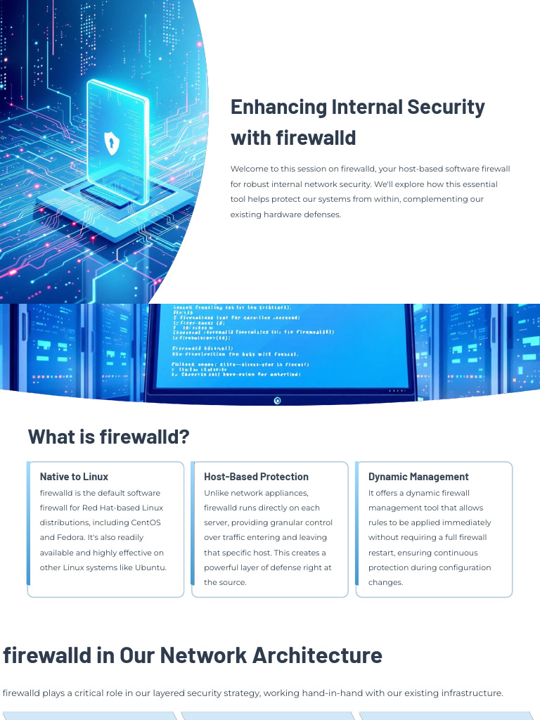 Firewalld: Strengthening Internal Security | PDF | Firewall (Computing ...