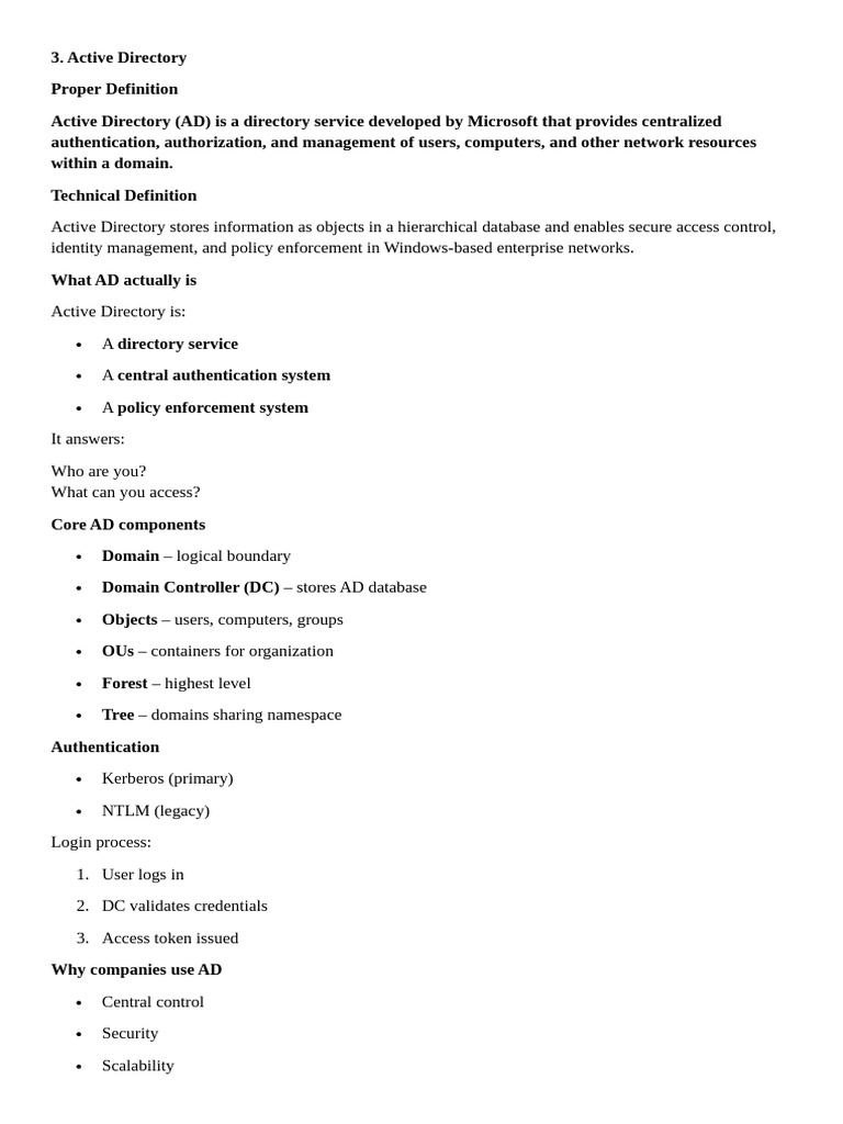 Active Directory | PDF