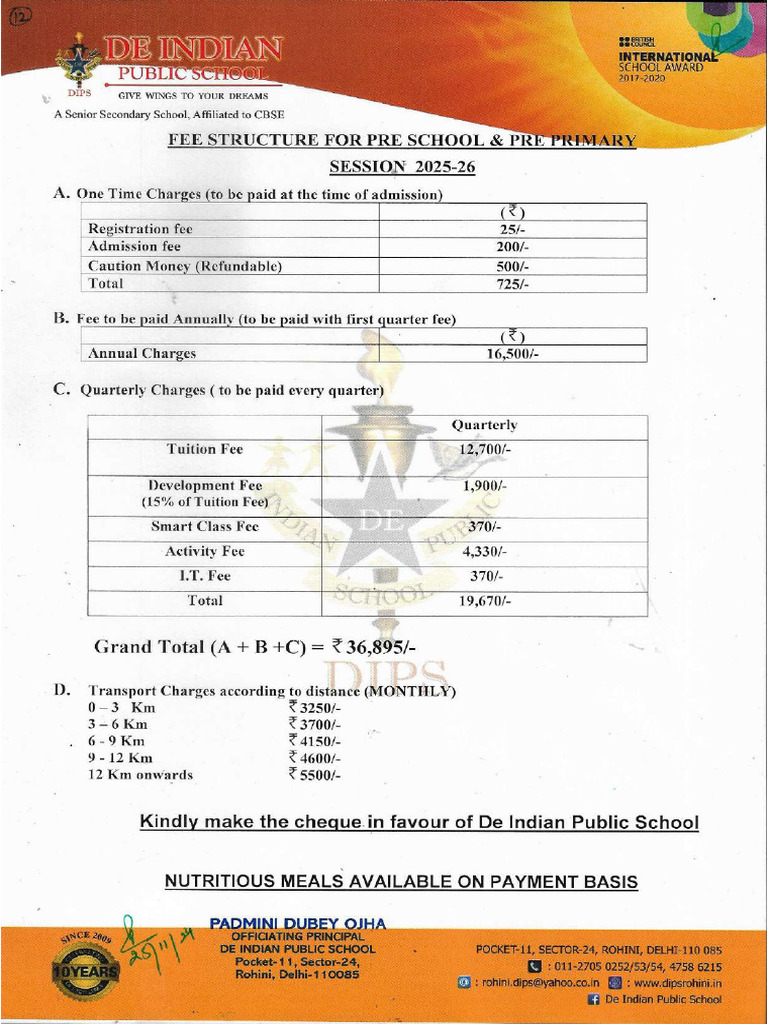 Fee Structure | PDF