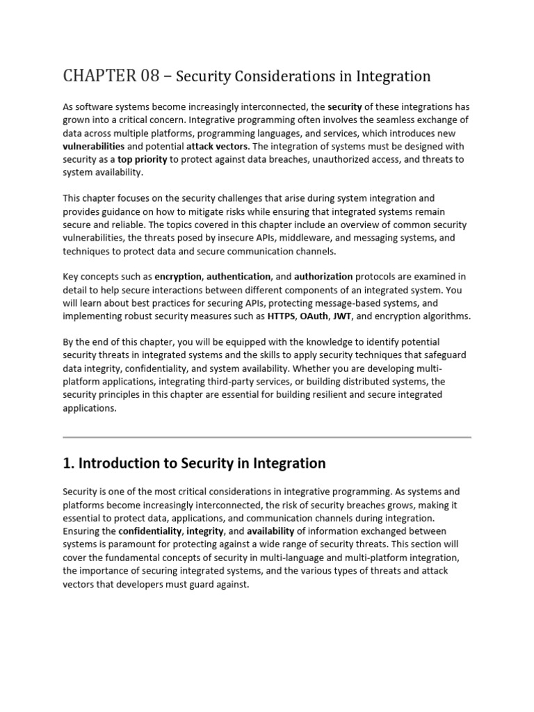 Security Challenges in System Integration | PDF | Security | Computer ...