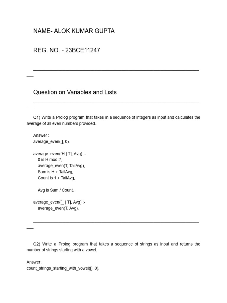 Prolog Programs for Data Processing | PDF | Vertex (Graph Theory ...