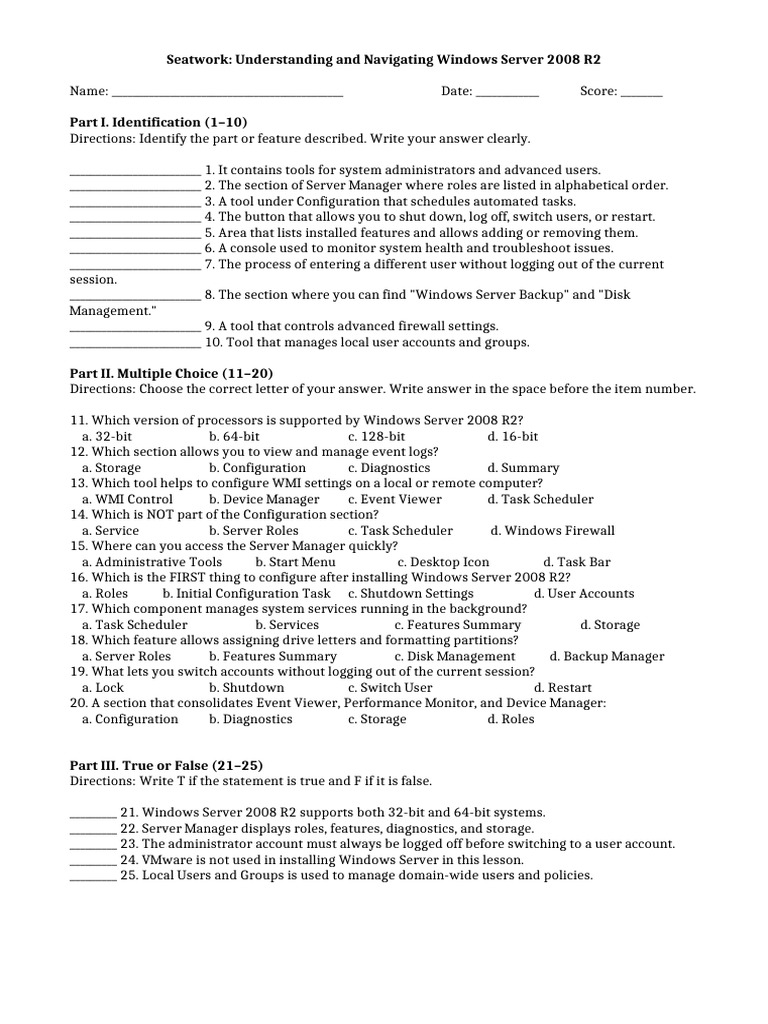 Navigating Windows Server 2008 R2 Guide | PDF | Windows Server 2008 ...