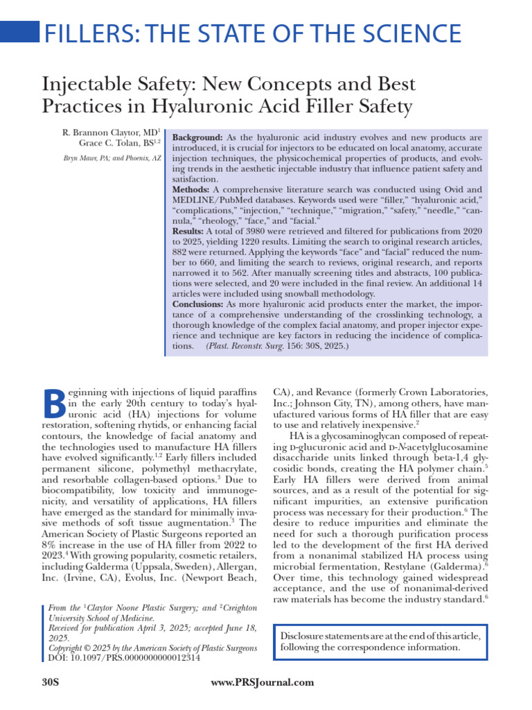 2025 Injectable Safety- New Concepts and Best Practices in Hyaluronic ...