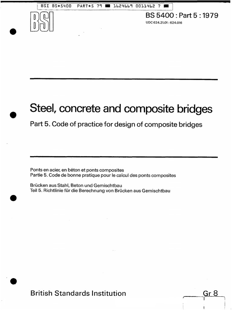 Composite Bridge Design Standards | PDF | Beam (Structure) | Strength ...